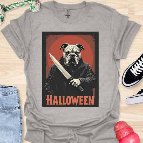 Halloween - V1 - Retro Bulldog T-Shirt